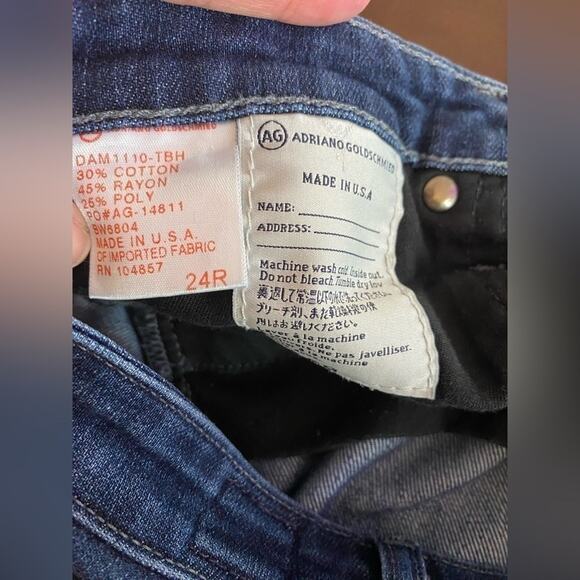 Adriano Goldschmied AG The Stilt Cigarette Skinny Stretch Distressed Jean 24R - Picture 9 of 9